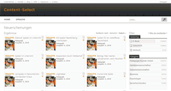 Desktop Screenshot of content-select.com